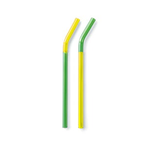 AMABRO (A}u) TWO TONE GRASS STRAW KX Xg[ (Yellow×Green) CG[ O[bv[gbMtg H 