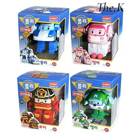 送料無料【ヨントイス】 RobocarPoli ロボカーポリー ロボカポリ変身シリーズ　ボカーポリー(RobocarPoli) ロボカポリ変身シリーズ 4インチ 変身ロボット (ポーリー、アンバー、へりー、ロイ) 正規品 韓国大人気 子供 おもちゃ プレゼント YOUNG TOYS