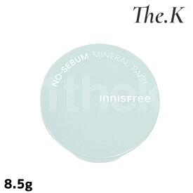 送料無料【イニスフリー】ノーセバムミネラルパクト, 8.5g-個数選択 ノーシーバム プレストパウダー 皮脂コントロール サラサラマット 油水分バランス フェイスパウダー オイルコントロール Tゾーン シルキー ナチュラルフィニッシュ 韓国コスメ 韓国人気 innisfree