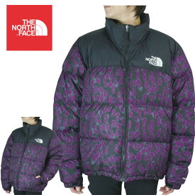 ノースフェイスTHE NORTH FACEレディース ジャケットW PRINT NUPTSE JKTウィメンズ プリント ヌプシジャケットGRVTYPPLLPDPRNT(パープルレオパード)女性用 ナイロン アウトドア アウター 紫 ヒョウ柄