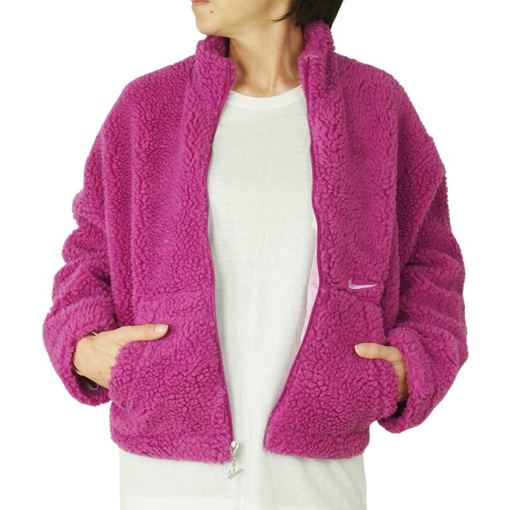 楽天市場】NIKE ナイキレディース ボアジャケットSHERPA ACTIVE SWOOSH 