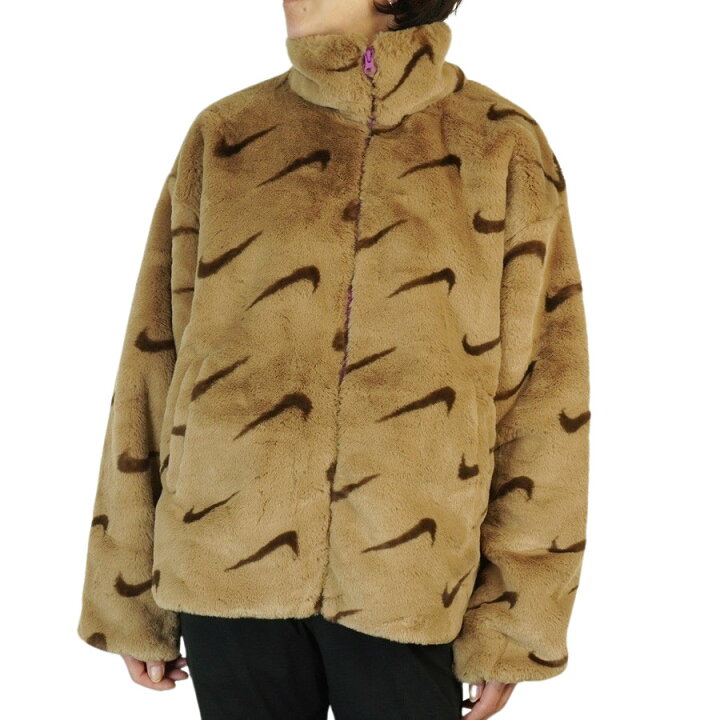 楽天市場】ナイキ NIKEレディース ジャケットNSW AOP FAUX FUR JACKET 