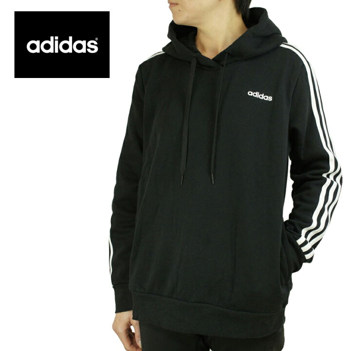 楽天市場 Adidas アディダスレディース パーカーel0708 W sohhdflプルオーバーパーカーblack ブラック ロゴ 3ストライプ 黒 白 The Material World