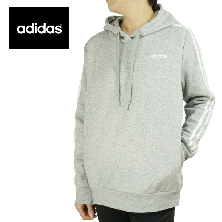 楽天市場 Adidas アディダスレディース パーカーel0709 W sohhdflプルオーバーパーカーmgreyh White ミディアムグレーヘザー ホワイト ロゴ 3ストライプ 灰色 白 The Material World