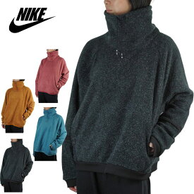 NIKE ナイキレディース パーカーTHERMA FLEECE LONGNECK HOODIEウィメンズ サーマフリースロングネックフーディーLIGHTBLUE（ライトブルー）MUSTARD（マスタード）PINK（ピンク）BLACK（ブラック）黒 青 黄色 からし色 タートルネック ストリー