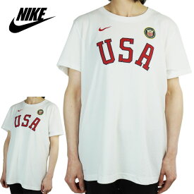 【クリックポスト発送】NIKE ナイキレディース TシャツW11851 DRI-FIT COTTON SS TEE TEAM USAWHITE(ホワイト)赤 白 紺 東京 オリンピック ストリート ロゴ スポーツ