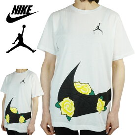 【クリックポスト発送】NIKE ナイキレディース Tシャツ457964 G JORDAN GALENTINES DAY TEE SWOOSH ROSEWHITE(ホワイト)黒 薔薇 白 黄色 ストリート ロゴ スポーツ