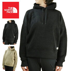 ノースフェイスTHE NORTH FACEレディース パーカーW WOOL HARRISON PULLOVER HOODYウィメンズ ウール ハリソン プルオーバー フーディFLAX HEATHER(フラックスヘザー) TNF BLACK HEATHER(ブラックヘザー)女性用 フード ボア フリース ベージュ