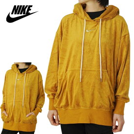 NIKE ナイキレディース パーカーOVERSIZED TERRY PULLOVER HOODIEオーバーサイズ パイル フーディーCAMEL（キャメル）大きめサイズ USA企画