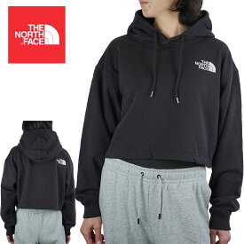 ノースフェイスTHE NORTH FACEレディース パーカーW LOGO CROP DROP HOODIEウィメンズ ロゴ クロップドロップフーディーTNF BLACK（ブラック）アウトドア 黒 スウェット ストリート 短め ショート