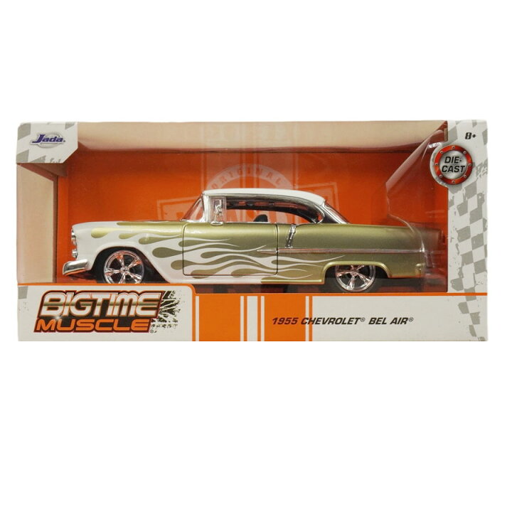 楽天市場】ダイキャスト 1/24 箱入り ミニカー1955 CHEVY BEL AIR 