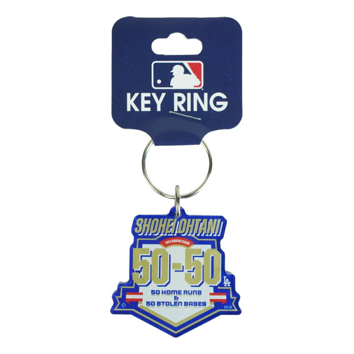 楽天市場】大谷翔平 50-50 キーホルダー 公式 ドジャース グッズ定形外