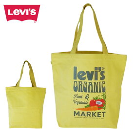 【クリックポスト発送】男女兼用 トートバッグリーバイス LEVI'SFRESH TOTE BAG フレッシュ トートバッグYELLOW(イエロー)エコバッグ ロゴ 鞄 かばん プリント サブ 黄色