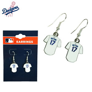 大谷翔平 アクセサリー 応援グッズDODGERS EARRING OHTANI JERSEY ピアスユニフォーム ピアス ジュエリー プレゼント17 背番号 イヤリング アクセ試合観戦 青 白 スポーツ ロゴ 野球