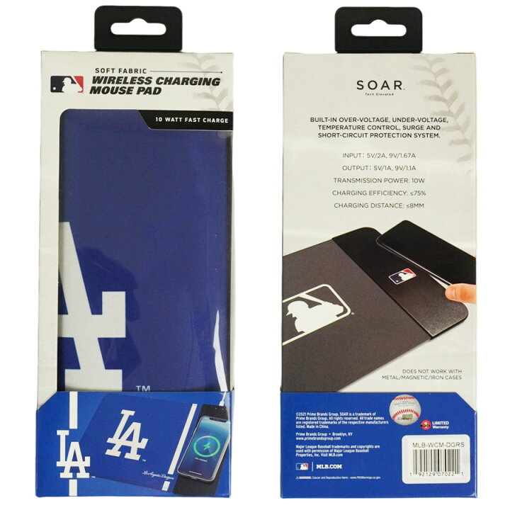 楽天市場】ロサンゼルス ドジャース公式グッズワイヤレス チャージング 