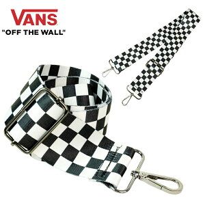 【クリックポスト対応可】VANS バンズ ヴァンズGUITTER STRAP BELT CHECKERギターストラップ ベルト チェッカーBLACK WHITE ブラック ホワイト 市松模様 チェックメンズ レディース 鞄 かばん 黒 白 バン