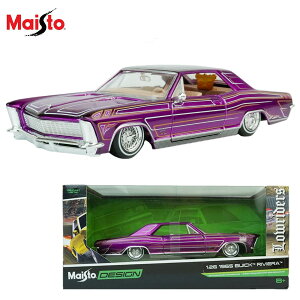 �_�C�L���X�g 1/26 ������ �~�j�J�[MAISTO DESIGN 1965 BUICK RIVIERA�}�C�X�g �r���C�b�N ���r�G���p�[�v�� �� PURPLE ���[���C�_�[ �J�X�^�� �s���X�g���C�v�A���� ���C���[�z�C�[�� �`�J�[�m �`�J�[�i