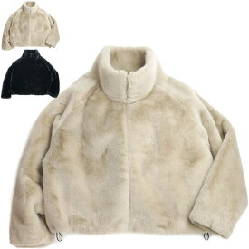 男女兼用 ファージャケットFAKEY FUR JACKETLAUNCH BASIC TRADE ラウンチベーシックトレードBEIGE(ベージュ) BLACK(ブラック)ユニセックス メンズ レディース 黒 フェイクファー エコファー