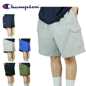 �`�����s�I�� CHAMPION�����Y �n�[�t�p���cSWEAT CARGO SHORTS�X�E�F�b�g �J�[�S�V���[�cBLACK(�u���b�N) GREY(�O���[) NAVY(�l�C�r�[)BLUE(�u���[) OLIVE(�I���[�u) �� �D�F �� �� �Βj�� USA���f�� �V���v�� 