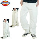 DICKIES ディッキーズ ダブルニー 2053メンズ ペインターパンツ ワークパンツ ダブルニーDOUBLE KNEE PAINTER PANTナチュラル ホワイトチカーノ カルチャー TATOO 白 アイボリーアメカジ ローライダー ズボン 作業着