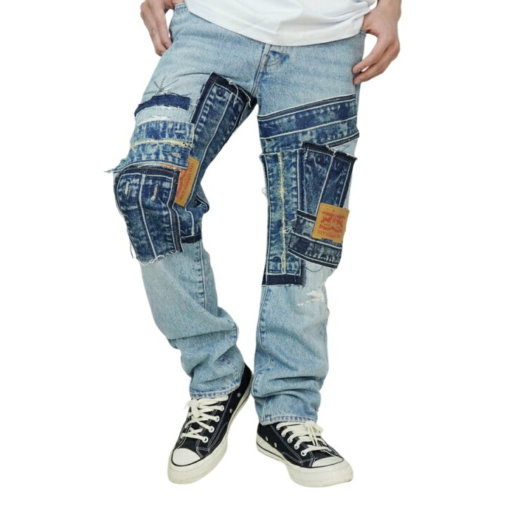 メンズパンツ パッチ ワーク デニム リーバイス Levi s - リーバイス 