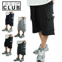 プロクラブ PRO CLUBメンズ ショーツ167 FLEECE CARGO SHORTフリースカーゴショーツ コンフォートBLACK(ブラック)CHARCOAL(チャコール)HEATHERGRAY(ヘザーグレー) NAVY(ネイビー)紺 黒 灰色 スウェット スエット HIPHOP ストリート 太め