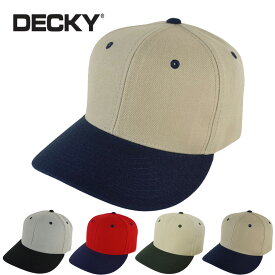 DECKY デッキー男女兼用 キャップ2TONE TAPEBACK CAP 2トーンテープバックキャップBEIGE/OLIVE(ベージュ/オリーブ)　BEIGE/NAVY(ベージュ/ネイビー) RED/NAVY(レッド/ネイビー)　GREY/BLACK(グレー/ブラック)メンズ　レ