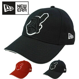 男女兼用 キャップニューエラ NEW ERAINDIANS STRAPBACK CAPインディアンス ストラップバックキャップBLACK(ブラック) RED(レッド)MLB メジャー 黒 白 赤 野球帽 ストリート スポーツ ロゴ