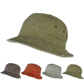 【クリックポスト対応可】男女兼用 キャップWASH BUCKET HATウォッシュバケットハットLIGHTBEIGE(ライトベージュ) BEIGE(ベージュ) ORANGE(オレンジ) BROWN(ブラウン)メンズ　レディース　帽子　アウトドア　ストリート　バケツ　アースカラー