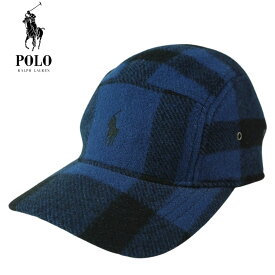 【クリックポスト対応可】男女兼用 キャップポロ ラルフローレンPOLO RALPH LAURENWOOL CHECK CAPウールチェックキャップBLUE(ブルー)帽子 メンズ レディース 青 黒 ロゴ 刺繍