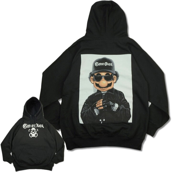 楽天市場】メンズ パーカーGAME OVER EAZY-E HOODIEゲームオーバー 