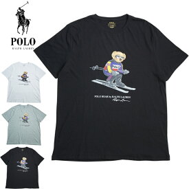 【クリックポスト発送】POLO RALPH LAUREN ポロラルフローレンPOLO BEAR SKI TEEポロベアースキーTシャツWHITE(ホワイト) BLACK(ブラック) GREY(グレー)男女兼用 熊 キャラクター プリント 黒 灰色 白