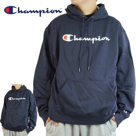 チャンピオン CHAMPIONメンズ パーカーGF89H LOGO BIG PRINT PULLOVER HOODIEロゴ ビッグ プリント プルオーバー フーディNAVY(ネイビー)スウェット スエット フード付き ロゴ 紺 スポーティ