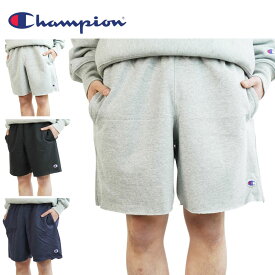 チャンピオン CHAMPIONメンズ ハーフパンツ87349 SWEAT ONE POINT CUTOFF LOGO SHORTSスウェット ワンポイント カットオフ ロゴ ショーツ切りっぱなし ショートパンツネイビー ブラック ヘザーグレー刺繍 裏起毛 紺 黒 灰色