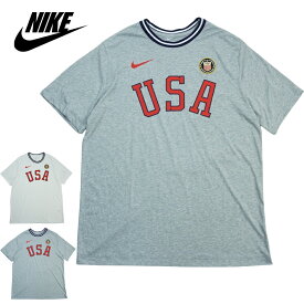 【クリックポスト対応可】NIKE ナイキメンズ TシャツTEAM USA MENS T-SHIRTSロゴ TシャツGREY(グレー)WHITE(ホワイト)CN1423 白 グレー 灰色 黒 アメリカ 星条旗 東京 オリンピック
