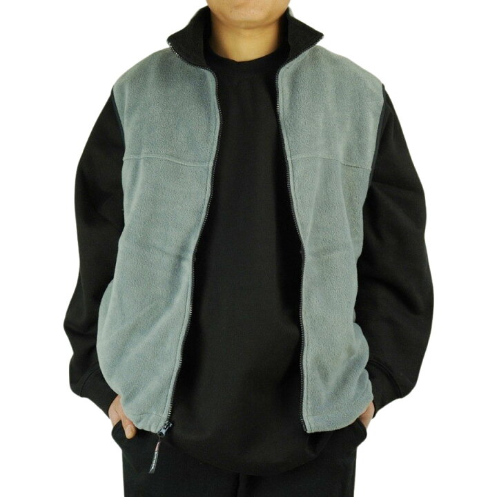 楽天市場】BAY SIDE ベイサイドFLEECE VEST フリースベストGREY(グレー 