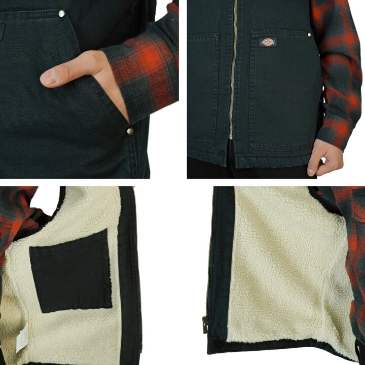 楽天市場】DICKIES ディッキーズメンズ ベストダック インサイド ボア 