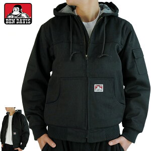 BEN DAVIS �x���f�C�r�X344 HOODED JACKET �t�[�f�b�h �W���P�b�g BLACK �u���b�N �����[�N�E�F�A �A���J�W �_�b�N�n ���S�j�����p �W�[���Y �S���� �^�O