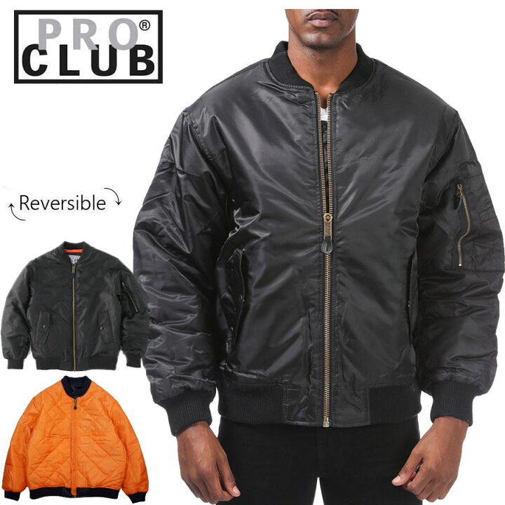 楽天市場】プロクラブ PRO CLUBメンズ ジャケット129 FLIGHT JACKET 