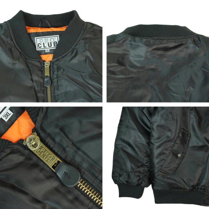 楽天市場】プロクラブ PRO CLUBメンズ ジャケット129 FLIGHT JACKET 
