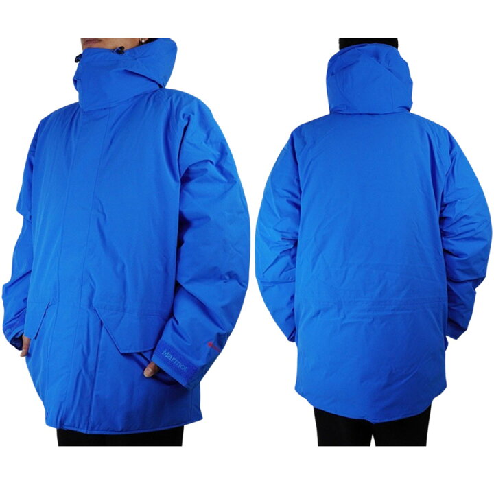 Marmot×BEAMSGORE-TEX ダウンジャケット 青サイズL