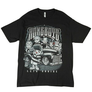�y�N���b�N�|�X�g�Ή��z�����Y T�V���cHOME BOYS LET'S CRUISE TEE �z�[���{�[�C�Y ���b�c �N���[�Y T�V���cBLACK(�u���b�N)�� WESTSIDE ���C�� ���[���C�_�[ �v�����g