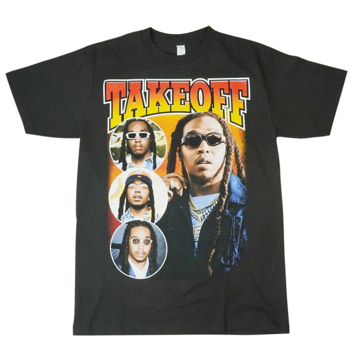 楽天市場】メンズ Tシャツ【クリックポスト対応可】MIGOS TAKEOFF RAP 