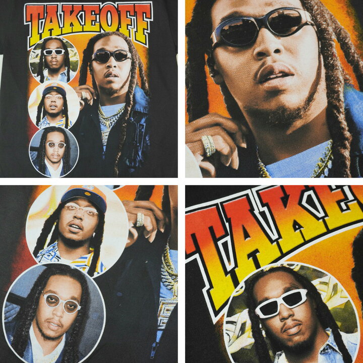 楽天市場】メンズ Tシャツ【クリックポスト対応可】MIGOS TAKEOFF RAP 
