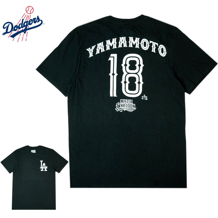 楽天市場】山本由伸 Tシャツ ミスターカートゥーン 公式 ドジャース 