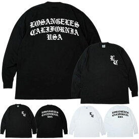プロクラブ ボディ使用 PRO CLUB 114メンズ ロンT 長袖TシャツHEAVY WEIGHT LONG SLEEVE TEE ヘビーウェイトホワイト 白 ブラック 黒 オールドイングリッシュ両面 厚手 ヘビーオンス ロサンゼルス カリフォルニアLA チカーノ ローライダー TATOO