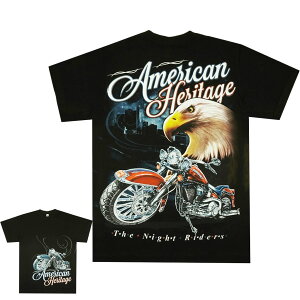 �y�N���b�N�|�X�g�Ή��z�����Y T�V���cAMERICAN HERITAGE THE NIGHT RIDERS�A�����J���w���e�[�W �i�C�g���C�_�[ T�V���cBLACK �u���b�N �� ���ʃo�C�J�[ ���T���[���X ���C�� ���[���C�_�[ �`�J�[�m
