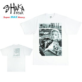 メンズ Tシャツ【クリックポスト発送】SHAKA WEAR BODY シャカウェアボディ使用TIMELESS BEAUTY マリリンモンロー Tシャツ白 ホワイト 両面男女兼用 黒 半袖 ロサンゼルスHIPHOP チカーノ チカーナ カルチャー TATOO ローライダー