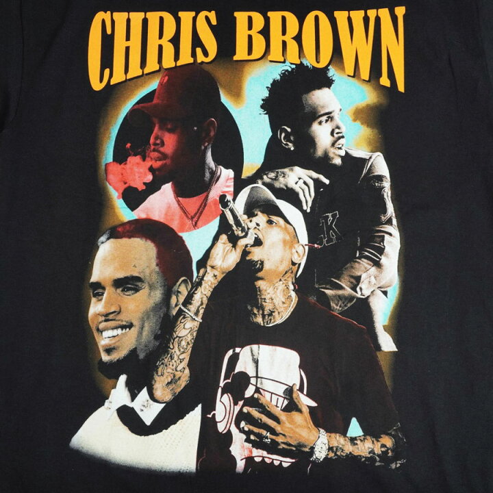 楽天市場】メンズ Tシャツ【クリックポスト対応可】CHRIS BROWN RAP 
