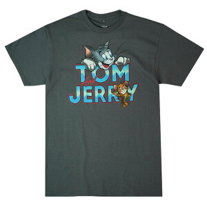 �����Y ���f�B�[�X T�V���c�y�N���b�N�|�X�g�Ή��zTOM AND JERRY CAPITAL LOGO TEE�g�� �A���h �W�F���[ �L���s�^�� ���S T�V���c�`���R�[�� �Z�D�j�����p �W�F���_�[�t���[ �f�� �A���L���� �A�j